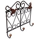 Ver imagem 4 de Cabide Artesanal Em Ferro Com Passarinhos Em Madeira Rústica Libertas Rosas Artesanato Modelo 2