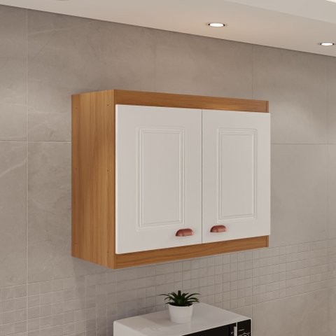 Armário Aéreo Pequeno Cozinha Safira New 100% MDF Tuboarte 2 Portas