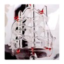 Ver imagem 5 de Decanter Whisky Garrafa Decantador Vinho Vodka Navegação Volta ao Mundo com Quatro Copos