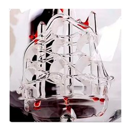 Decanter Whisky Garrafa Decantador Vinho Vodka Navegação Volta ao Mundo com Quatro Copos - 5