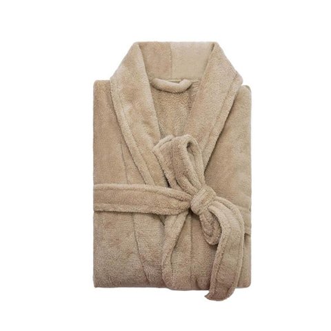 Roupão de Banho Microfibra Masculino G Camesa Bege