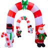 Arco Inflavel Portal Natal Decoraçao Natalina 2 Metros e 40cm Enfeite Papai Noel Boneco de Neve - 1