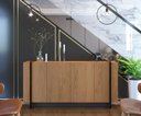 Ver imagem 3 de Aparador Buffet Copacabana 4 Portas 160cm Freijo/Preto Fosco - Colibri