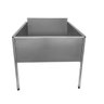 Tanque Aço Inox Com Espelho E Uma Cuba 72X71X45cm - 80x75x90cm - Brascool - 1