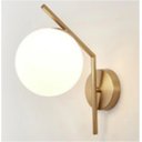 Ver imagem 2 de 1 x Arandela Parede Esfera Globo/bola Moderna - Dourada