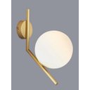 Ver imagem 1 de 1 x Arandela Parede Esfera Globo/bola Moderna - Dourada