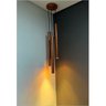 1 X Pendente Cilindro Tubo Triplo 50cm - Cobre - 1