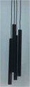 Ver imagem 2 de 1 X Pendente Cilindro Tubo Quádruplo 35cm - Preto Fosco
