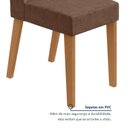 Ver imagem 6 de Kit 4 Cadeiras de Jantar Estofadas Luar Marrom Amêndoa/Morano Avelâ