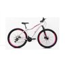 Bicicleta Aro 29 Ksw Mwza Alumínio 21v Feminina Freio a Disco Garfo Suspensão - Branco/Rosa - Tam.15 - 1