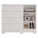 Ver imagem 3 de Cômoda Mavi 4 Gavetas 1 Porta MDF