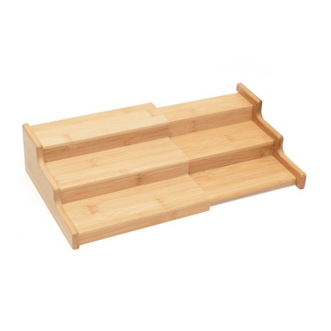 RACK ORGANIZADOR EXTENSÍVEL DE BAMBU - OIKOS