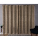 Ver imagem 1 de Cortina Sala Jacquard 2.80m X 1.70m Semi Blackout Requinte Varão Simples:Castor