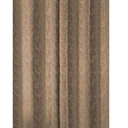 Cortina Sala Jacquard 2.80m X 1.70m Semi Blackout Requinte Varão Simples:Castor - 2