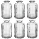 Ver imagem 1 de Kit 6 Vasos Decorativos 10cm Vidro Transparente Pequeno Flores Difusor Aromas Mesa Decoração