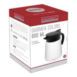 Garrafa Térmica 800ml Branca Colors Hauskraft Sem Ampola - 2
