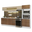 Ver imagem 3 de Armário de Cozinha Completa 100% Mdf 310 Cm Branco/rustic/crema Smart 02 Xa