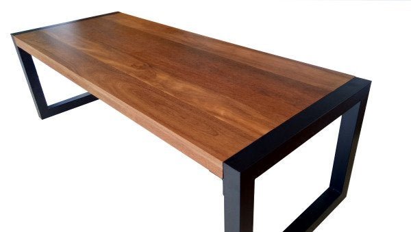 Mesa Jantar Madeira Pés de Ferro Estilo Industrial 3,00m