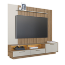 Ver imagem 5 de Home Rack com Painel para TV até 75 Polegadas e Iluminação LED Ravenna Cor Cinza - Art In Móveis
