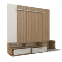 Ver imagem 4 de Home Rack com Painel para TV até 75 Polegadas e Iluminação LED Ravenna Cor Cinza - Art In Móveis