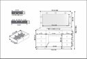 Ver imagem 6 de Penteadeira Camarim 9 Gavetas Potente com LED Branco/Amêndoa:Marrom-Claro