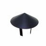 Chapéu Chinês Preto para Dutos de 100 Mm Topo de Chaminé - 1