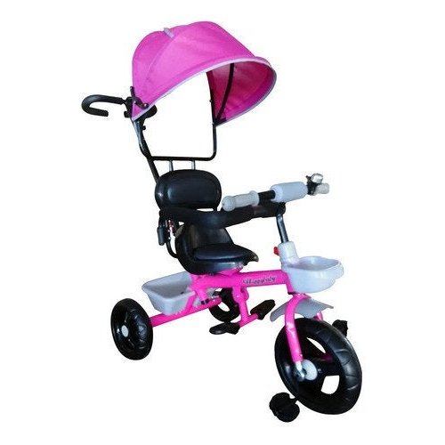 Triciclo Motinha Infantil com Capota Azul Passeio e Pedal Bel em
