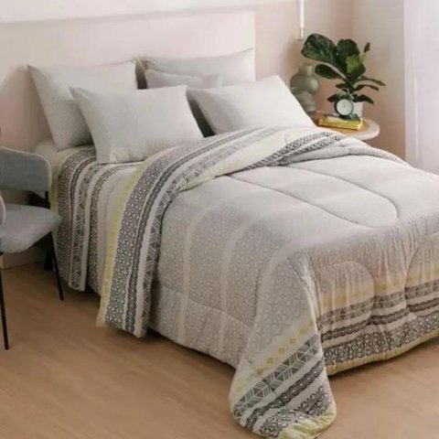 Jogo de Cama Percal de Poliester Casal - Frescor