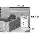 Ver imagem 3 de Cabeceira Solteiro com Mesa de Apoio Agata Cambel Móveis