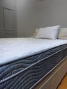 Ver imagem 6 de Cama Box Baú Blindada com Colchão Riviera Molas Ensacadas 25cm:corino Bege/casal