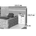 Ver imagem 3 de Cabeceira Solteiro com Mesa de Apoio Agata Cambel Móveis