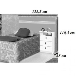 Cabeceira Solteiro com Mesa de Apoio Agata Cambel Móveis - 3