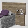Cabeceira Solteiro com Mesa de Apoio Agata Cambel Móveis - 2