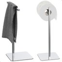 Ver imagem 3 de Porta Papel Higiênico de Chão Inox e Toalha Lavabo Nice