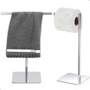 Ver imagem 5 de Porta Papel Higiênico de Chão Inox e Toalha Lavabo Nice