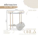 Ver imagem 3 de Carrinho Bar Multiuso Orla para Bebidas, Café, Bar, com Design Orgânico em Metal Dourado