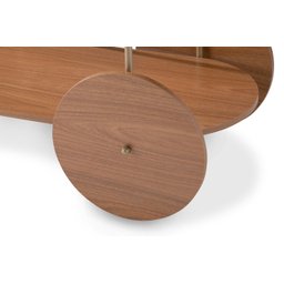 Carrinho Bar Oval Dourado Bebidas Café - 7