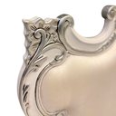 Ver imagem 6 de Cabeceira de Cama Casal Imperial Rainha Branco Perolado com Detalhes Prata