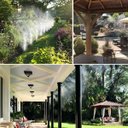 Ver imagem 6 de Mangueira Climatizadora Kit 5 Uni Sistema Irrigação Nevoa Quintal Grama 10M Jardim