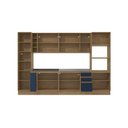Ver imagem 3 de Cozinha Modulada Celeste Kappesberg 100% Mdf Nogueira/azul 340cm