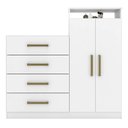 Ver imagem 2 de Cômoda 2 Portas 4 Gavetas Áurea Branco 4270 Demóbile