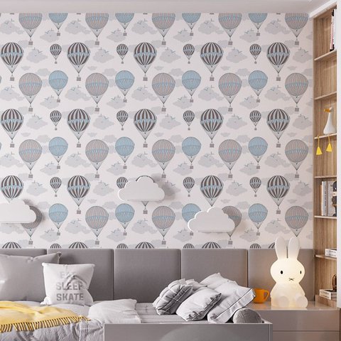 Papel de Parede Adesivo Infantil Balão Azul - 2,8m