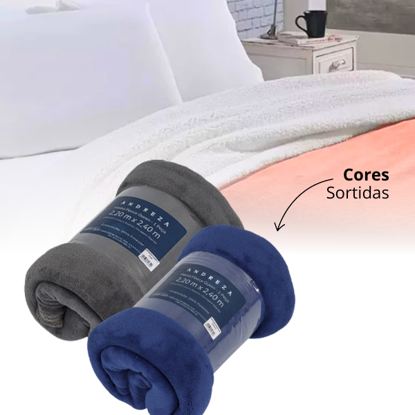 Manta de Microfibra Queen Andreza 2,20m X 2,40m | MadeiraMadeira