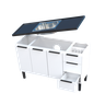 Gabinete Armário Cozinha Jupter Cozimax 1.80 Mt 100% Aço P/ Pia -Balção 180 cm -4 Portas- 3 Gavetas - 8