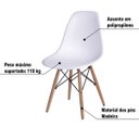 Ver imagem 4 de Kit 2 Cadeiras Sala Escritório Eiffel - Branca