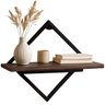 Nicho Prateleira Decorativa Ferro e Madeira Industrial Nicho - 5