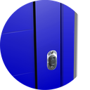 Ver imagem 5 de Porta de Correr Suspensa Lambril Esq L.25 Azul 210x70 Brimak