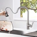 Ver imagem 4 de Torneira Goumet Pull Down Cozinha Metal Escovado Monocomando Bancada