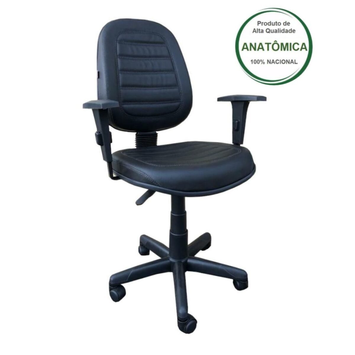 Cadeira Executiva ALTA Costurada Giratória c/ Braços Reguláveis – MARTIFLEX - 2