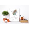 Jogo de Quadros Decorativos Uno Molduras Marília Mulher Minimalista - Branco - 60cm Largura x 90cm A - 1